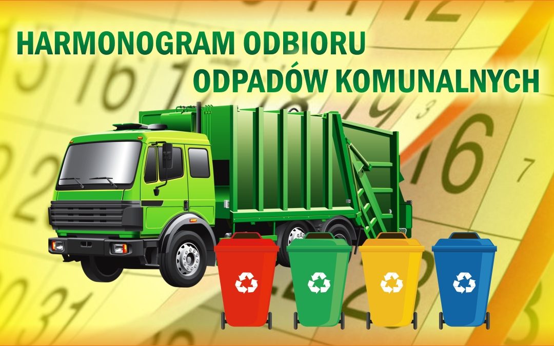 Harmonogram odbioru odpadów komunalnych w Gminie Kulesze Kościelne w 2022 r.