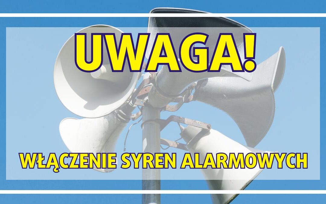 Syreny alarmowe w celu upamiętnienia 84. rocznicy wybuchu II Wojny Światowej