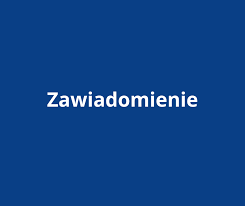 ZAWIADOMIENIE